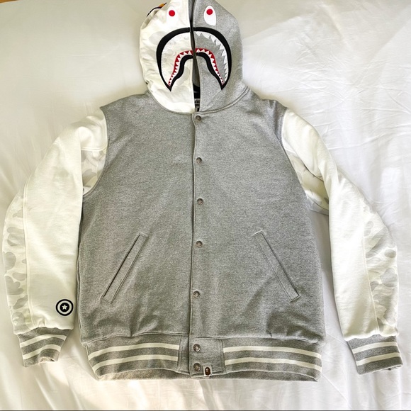 grey bape jacket